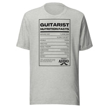 Load image into Gallery viewer, Guitarist Nutrition Label T-Shirt