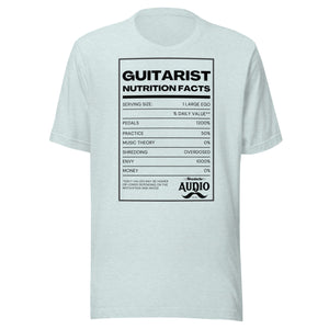 Guitarist Nutrition Label T-Shirt