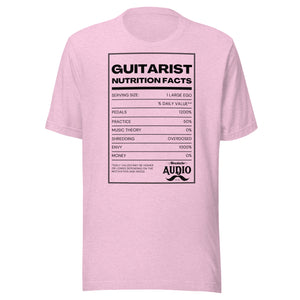 Guitarist Nutrition Label T-Shirt