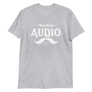 Moustache Audio White Logo T-Shirt